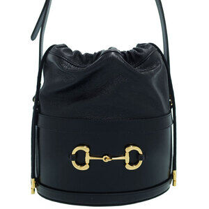 Gucci Horsebit 1955 Bucket Bag black leathe